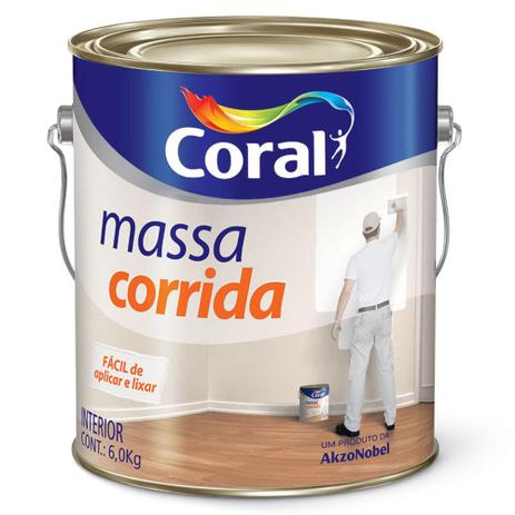 Massa corrida coral 3,6 gl Menor preço em Massa corrida coral 3,6 gl