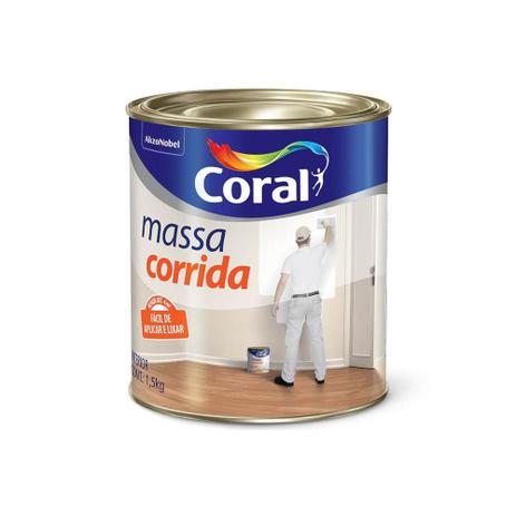 Massa Corrida Pva 1,5kg - Coral Menor preço em Massa Corrida Pva 1,5kg - Coral