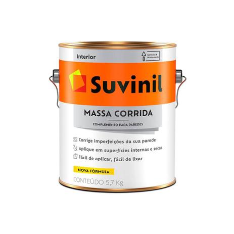 Massa Corrida Pva Branca Pva 3,6 Litros - Suvinil Menor preço em Massa Corrida Pva Branca Pva 3,6 Litros - Suvinil