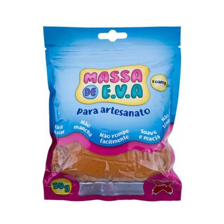 Massa De Eva Para Artesanato 50g Marrom Slime Make+ Menor preço em Massa De Eva Para Artesanato 50g Marrom Slime Make+