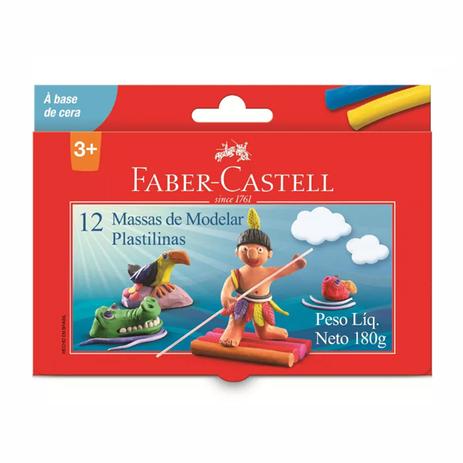 Massa de Modelar 12 Cores Faber Castell - Faber-castell Menor preço em Massa de Modelar 12 Cores Faber Castell - Faber-castell