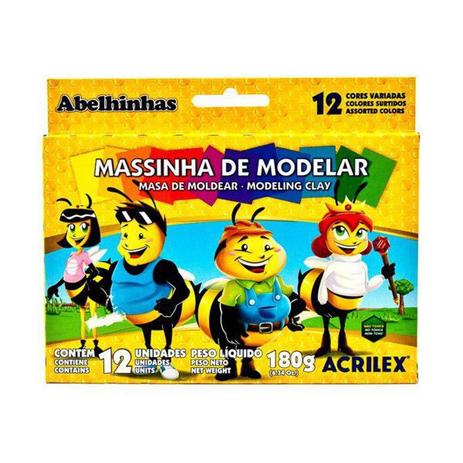Massa de Modelar Soft Acrilex 180g - 12 Cores Menor preço em Massa de Modelar Soft Acrilex 180g - 12 Cores