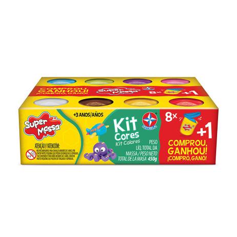 Massa de Modelar - Super Massa - Kit de Cores com Brinde - Estrela Menor preço em Massa de Modelar - Super Massa - Kit de Cores com Brinde - Estrela