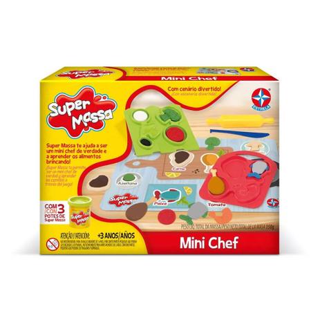 Massa de Modelar - Super Massa - Mini Chef - Estrela Menor preço em Massa de Modelar - Super Massa - Mini Chef - Estrela