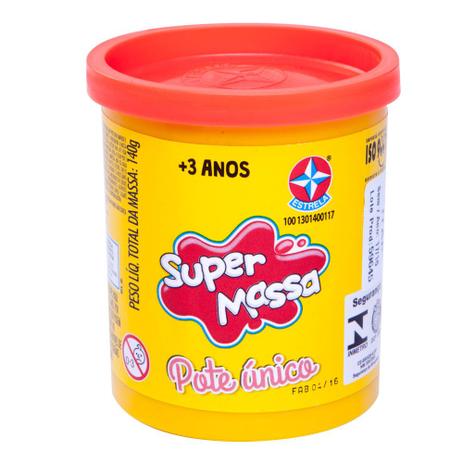 Massa de Modelar - Super Massa - Pote Único 112 Grs - Vermelha - Estrela Menor preço em Massa de Modelar - Super Massa - Pote Único 112 Grs - Vermelha - Estrela