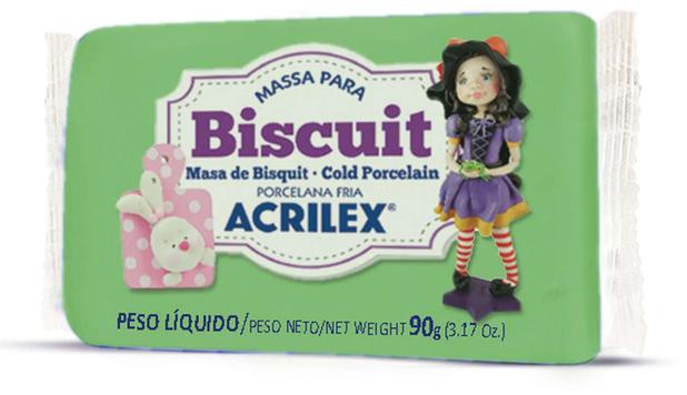 Massa de Porcelana Fria Biscuit Barra 90G Verde Musgo Acrilex é boa?