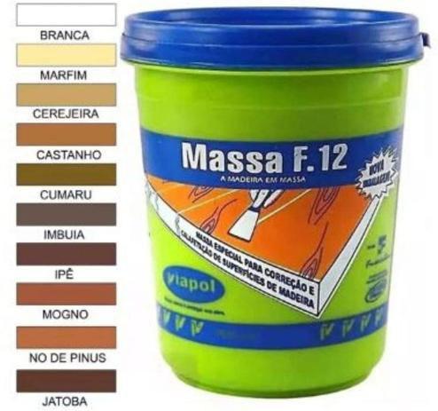 Massa F12 Calafetar Correção Madeira Viapol 400g Menor preço em Massa F12 Calafetar Correção Madeira Viapol 400g