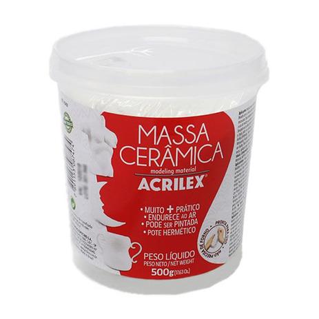 Massa Modelar Cerâmica Fria Acrilex Menor preço em Massa Modelar Cerâmica Fria Acrilex