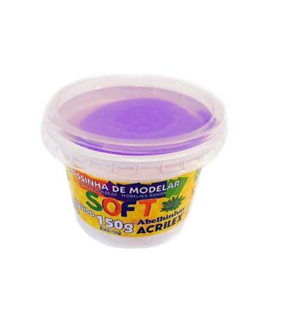 Massa Modelar Soft 150g Violeta Acrilex Menor preço em Massa Modelar Soft 150g Violeta Acrilex
