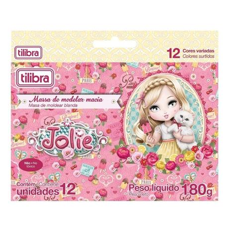 Massa Modelar Soft Com 12 Cores Jolie 180g Tilibra Menor preço em Massa Modelar Soft Com 12 Cores Jolie 180g Tilibra