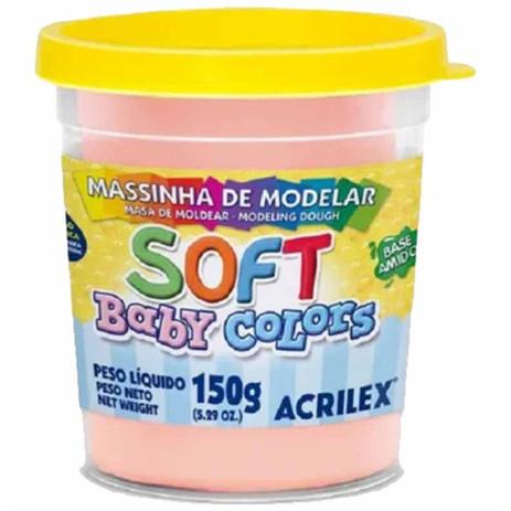 Massa p/modelar soft baby 150g salmao 812 / un / acrilex Menor preço em Massa p/modelar soft baby 150g salmao 812 / un / acrilex