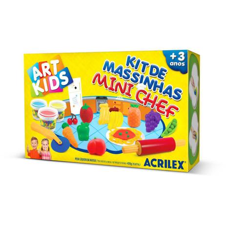 Massa para Modelar Criativa ART KIDS Mini CHEF - Acrilex Menor preço em Massa para Modelar Criativa ART KIDS Mini CHEF - Acrilex