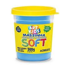 Massa para modelar soft 500g azul 109 acrilex Menor preço em Massa para modelar soft 500g azul 109 acrilex