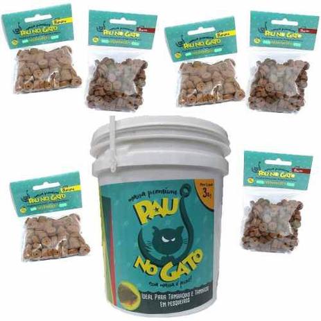 Massa Pesca 3kg E 6 Ração Furadinha Pau No Gato Banana Bacon - Massas Pau No Gato é ruim? Massa Pesca 3kg E 6 Ração Furadinha Pau No Gato Banana Bacon - Massas Pau No Gato é boa?