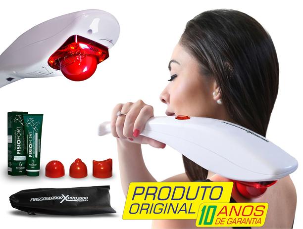 Massageador Elétrico Profissional Aparelho de Massagem Corporal Vibratório XPRO 2000 + Bolsa TNT + Gel - Fisionit Menor preço em Massageador Elétrico Profissional Aparelho de Massagem Corporal Vibratório XPRO 2000 + Bolsa TNT + Gel - Fisionit
