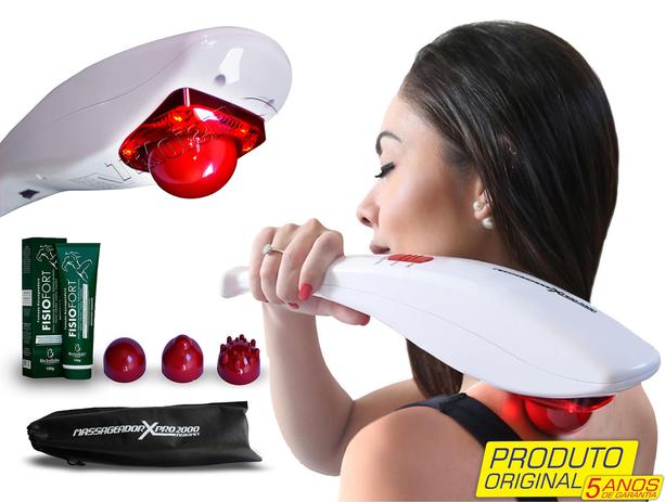 Massageador Elétrico Profissional Aparelho de Massagem Corporal Vibratório XPRO 2000 + Bolsa TNT + Gel - Fisionit é boa?