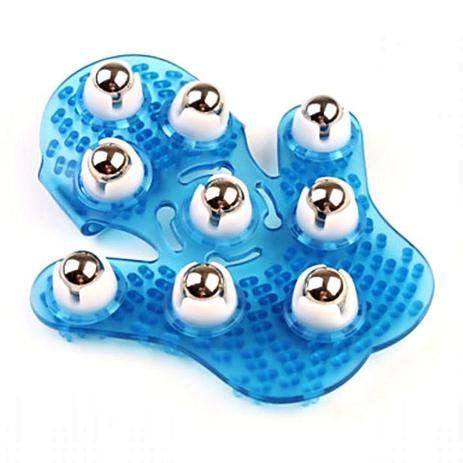 Massageador Luva Corporal Massagem Estética Manual 9 Esferas Azul - Ll Menor preço em Massageador Luva Corporal Massagem Estética Manual 9 Esferas Azul - Ll