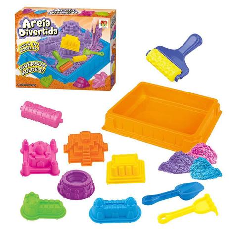 Massinha Areia de Modelar Divertida 900g Castelo 6 Formas 5 Acessorios Diversos Brinquedo (DMT5121) Menor preço em Massinha Areia de Modelar Divertida 900g Castelo 6 Formas 5 Acessorios Diversos Brinquedo (DMT5121)