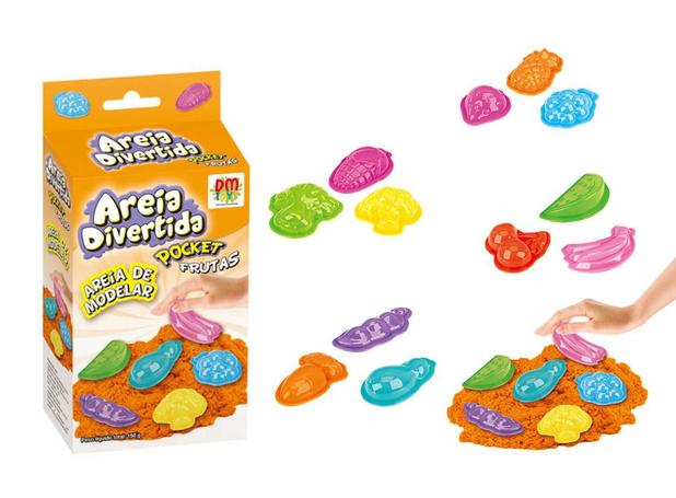 Massinha Areia Magica De Modelar 3 Forminhas Frutas Sortidos (DMT5124) - Dm toys Menor preço em Massinha Areia Magica De Modelar 3 Forminhas Frutas Sortidos (DMT5124) - Dm toys