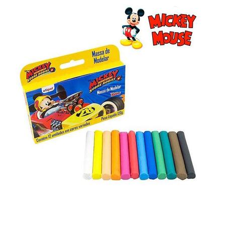 Massinha de modelar com 12 cores mickey disney 120 gramas - Etipel Menor preço em Massinha de modelar com 12 cores mickey disney 120 gramas - Etipel