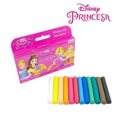 Massinha de modelar com 12 cores princesas disney 120 gramas - Etipel é boa?