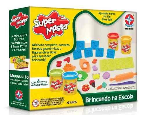 Massinha De Modelar Estrela Super Massa Brincando Na Escola Menor preço em Massinha De Modelar Estrela Super Massa Brincando Na Escola
