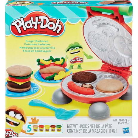 Massinha de modelar play doh kit formas festa do hamburguer - Play-doy Menor preço em Massinha de modelar play doh kit formas festa do hamburguer - Play-doy