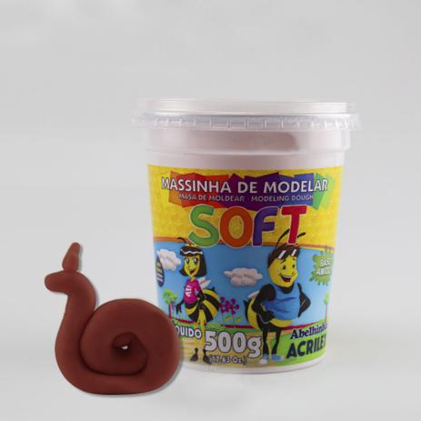 Massinha de Modelar Soft Acrilex 500g - Chocolate 814 Menor preço em Massinha de Modelar Soft Acrilex 500g - Chocolate 814