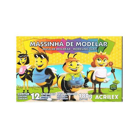 Massinha de Modelar SoftCcom 12 Cores 07312 - Acrilex Menor preço em Massinha de Modelar SoftCcom 12 Cores 07312 - Acrilex