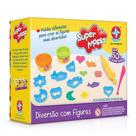 Massinha de Modelar Super Massa Diversão com Figuras 797026 - Estrela Menor preço em Massinha de Modelar Super Massa Diversão com Figuras 797026 - Estrela