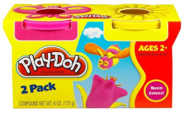 Massinha Play Doh - Cores Neon 2 Cores - Hasbro Menor preço em Massinha Play Doh - Cores Neon 2 Cores - Hasbro