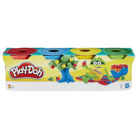 Massinha Play-Doh - Kit 4 Potes - Hasbro Menor preço em Massinha Play-Doh - Kit 4 Potes - Hasbro