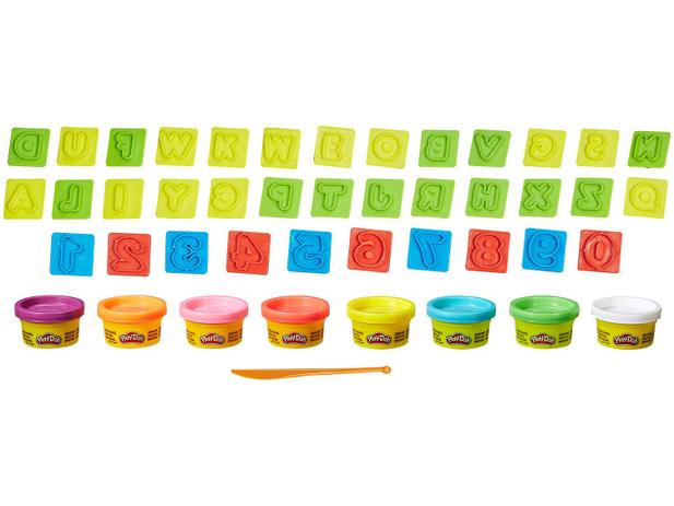 Massinha Play-Doh Letras Números e Diversão - Hasbro com Acessórios