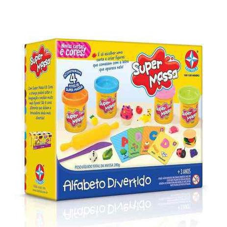 Massinha Super Massa Alfabeto Divertido - Estrela Menor preço em Massinha Super Massa Alfabeto Divertido - Estrela