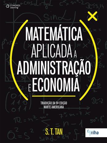 Matemática aplicada a administração e economia Menor preço em Matemática aplicada a administração e economia