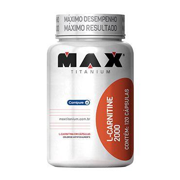 Max Titanium L-Carnitina 2000 120 Caps Menor preço em Max Titanium L-Carnitina 2000 120 Caps