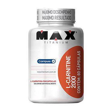 Max Titanium L-Carnitina 2000 60 Caps Menor preço em Max Titanium L-Carnitina 2000 60 Caps