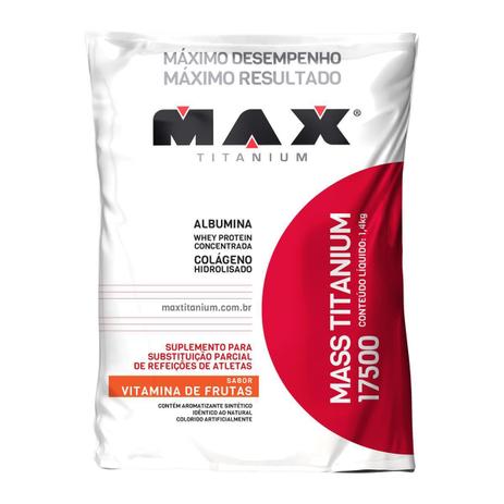 Max Titanium Mass 17500 1,4KG Vitamina de Frutas Vermelhas é ruim? Max Titanium Mass 17500 1,4KG Vitamina de Frutas Vermelhas é boa?