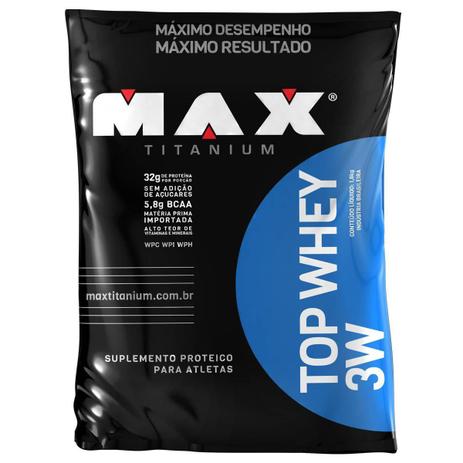 Max Titanium Top Whey 3W 1800Kg Baunilha Menor preço em Max Titanium Top Whey 3W 1800Kg Baunilha