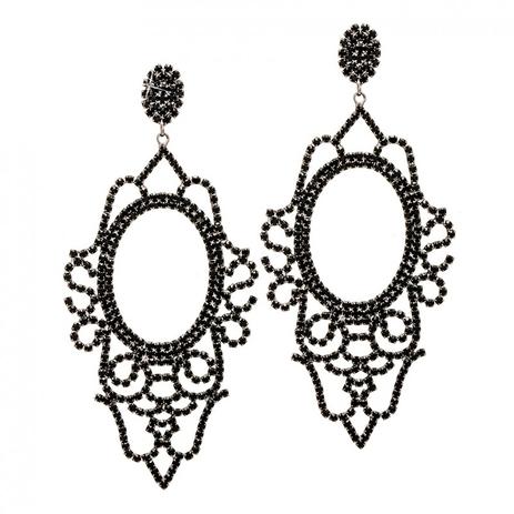 Maxi brinco com mini cristais swarovski preto folheado em ródio - 2180000001633 - Francisca joias contemporâneas Menor preço em Maxi brinco com mini cristais swarovski preto folheado em ródio - 2180000001633 - Francisca joias contemporâneas