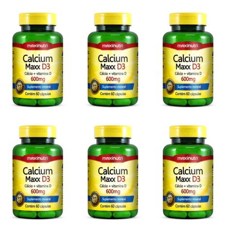 Maxinutri Calcium Maxx D3 C/60 (Kit C/06) Menor preço em Maxinutri Calcium Maxx D3 C/60 (Kit C/06)