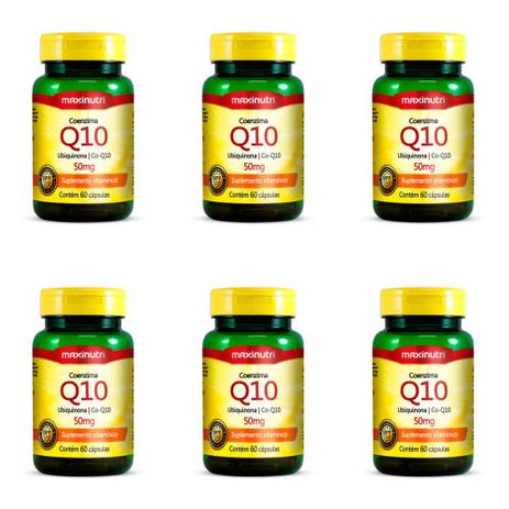 Maxinutri Coenzima Q10 50mg C/60 (Kit C/06) Menor preço em Maxinutri Coenzima Q10 50mg C/60 (Kit C/06)