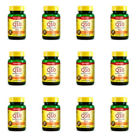 Maxinutri Coenzima Q10 50mg C/60 (Kit C/12) Menor preço em Maxinutri Coenzima Q10 50mg C/60 (Kit C/12)
