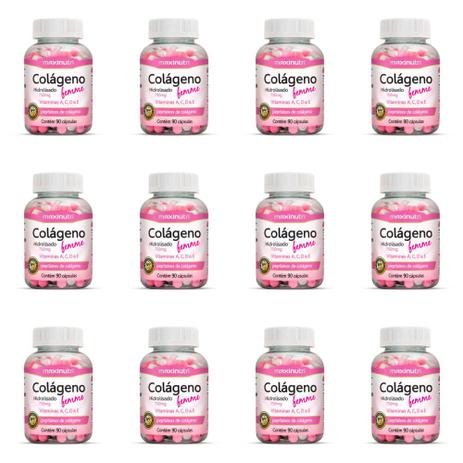 Maxinutri Colágeno Femme 750mg (Kit C/12) Menor preço em Maxinutri Colágeno Femme 750mg (Kit C/12)