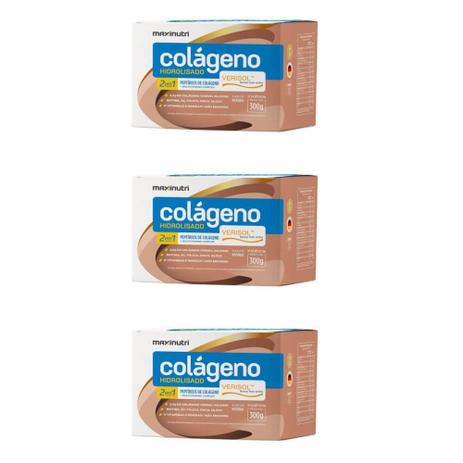 Maxinutri Colágeno Hidrolisado 2em1 Verisol Sachê 300g (Kit C/03) Menor preço em Maxinutri Colágeno Hidrolisado 2em1 Verisol Sachê 300g (Kit C/03)