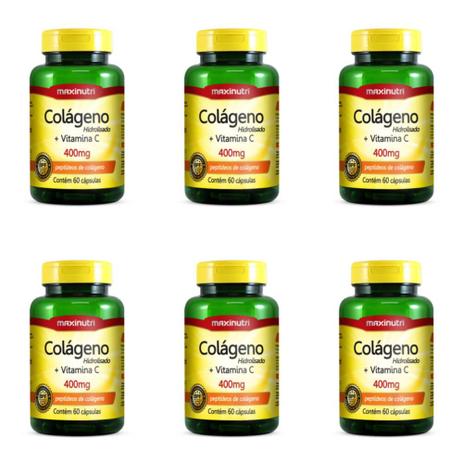 Maxinutri Colágeno + Vitamina C C/60 (Kit C/06) Menor preço em Maxinutri Colágeno + Vitamina C C/60 (Kit C/06)