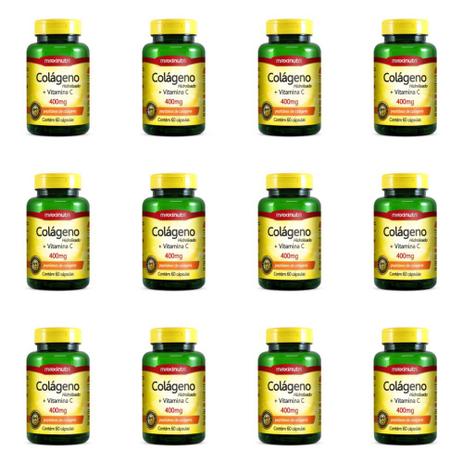 Maxinutri Colágeno + Vitamina C C/60 (Kit C/12) Menor preço em Maxinutri Colágeno + Vitamina C C/60 (Kit C/12)