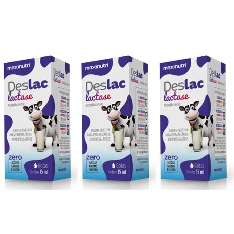 Maxinutri Gotas Deslac 15ml (Kit C/03) Menor preço em Maxinutri Gotas Deslac 15ml (Kit C/03)
