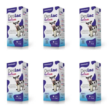 Maxinutri Gotas Deslac 15ml (Kit C/06) Menor preço em Maxinutri Gotas Deslac 15ml (Kit C/06)