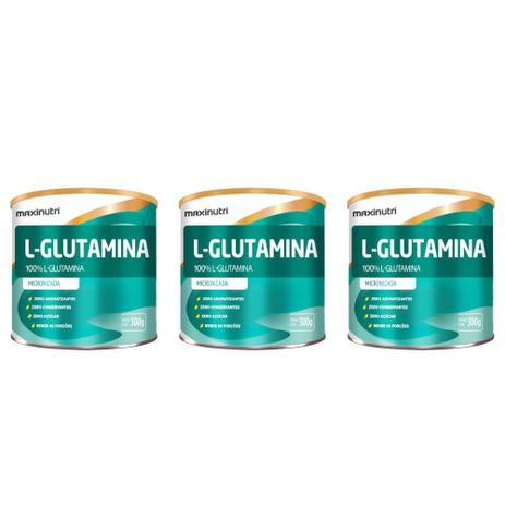 Maxinutri L- Glutamina Pura 300g (Kit C/03) Menor preço em Maxinutri L- Glutamina Pura 300g (Kit C/03)